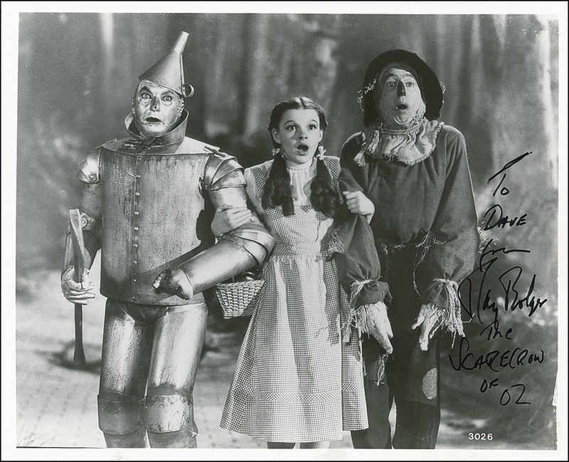 Lot 1063 Wizard of Oz: Ray Bolger Signed Photograph