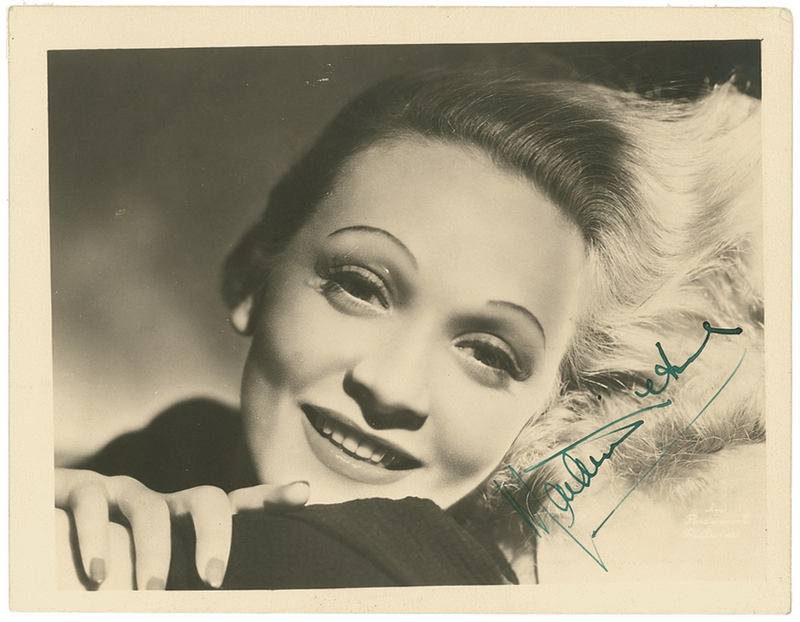 Lot 872 Marlene Dietrich Signed Photograph