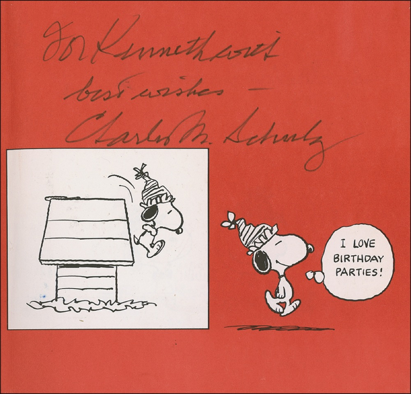 Lot 681 Charles Schulz Book