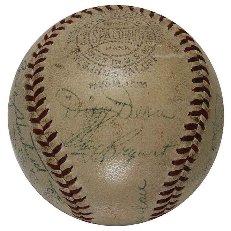 Lot 1131 Dizzy Dean and the Chicago Cubs Baseball