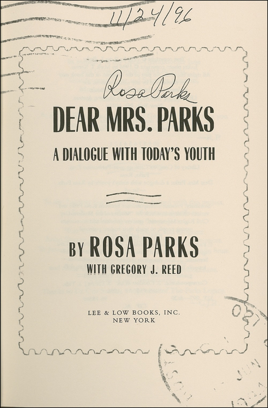 Lot 286 Rosa Parks Book