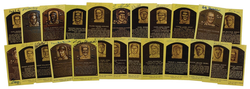 Lot 1095 Baseball Hall of Famers Hall of Fame Cards