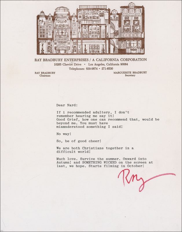 Lot 533 Ray Bradbury