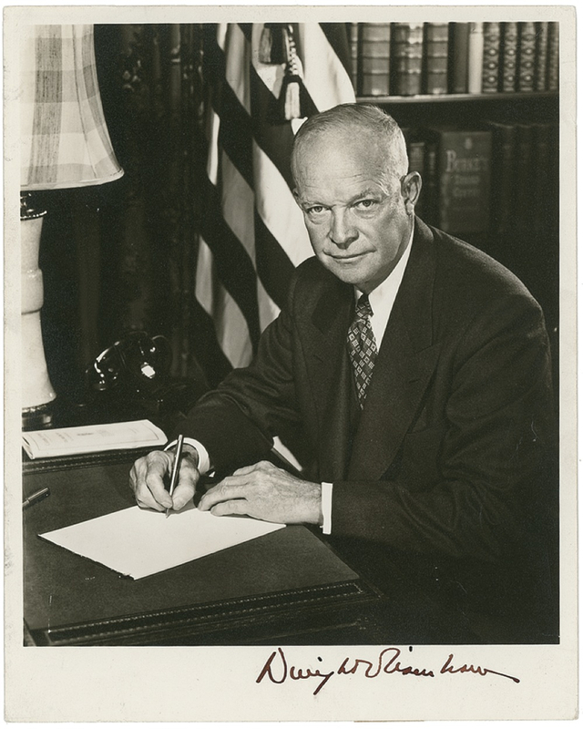 Lot 22 Dwight D. Eisenhower Signed Photograph