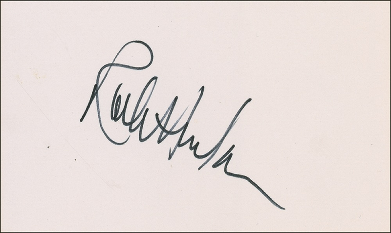 Lot 929 Rock Hudson Signature