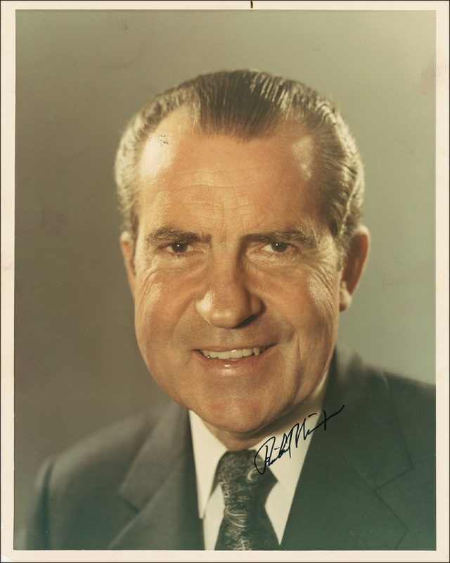 Lot 82 Richard Nixon Signed Photograph