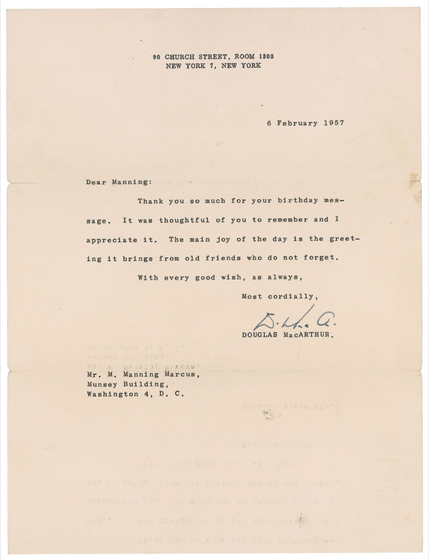 Lot 380 Douglas MacArthur