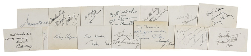 Lot 789 Musicians Signatures