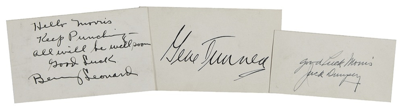 Lot 1112 Boxing Greats Signatures