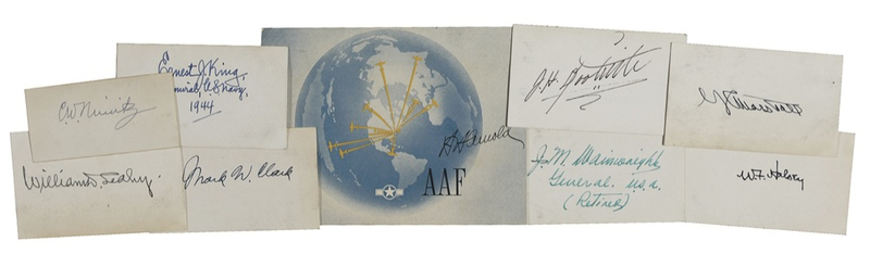 Lot 387 Military Leaders Signatures