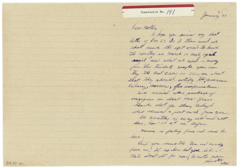 Lot 283 Lee Harvey Oswald: An antsy Oswald asks his mother for help getting out of the Soviet Union in this letter used as an official exhibit during the Warren Commission investigation