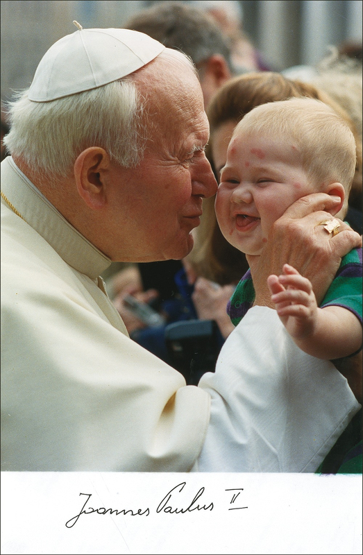 Lot 247 John Paul II: Superb oversized image of the most popular of popes