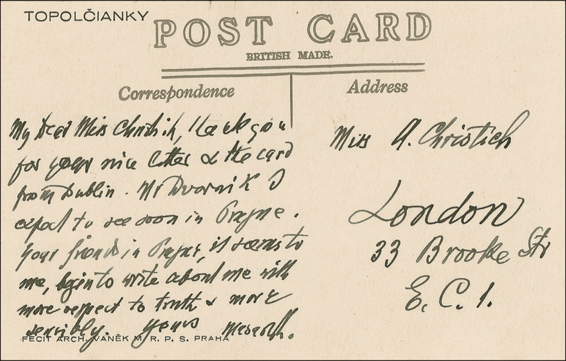Lot 261 Tomas Masaryk Handwritten Letter Signed