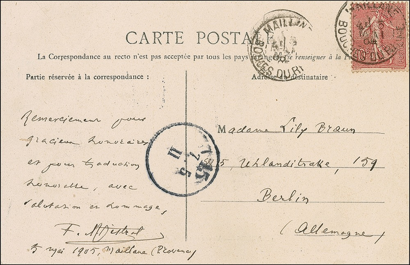 Lot 604 Frederic Mistral