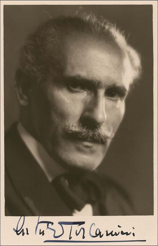 Lot 719 Arturo Toscanini: Choice signed Toscanini photo