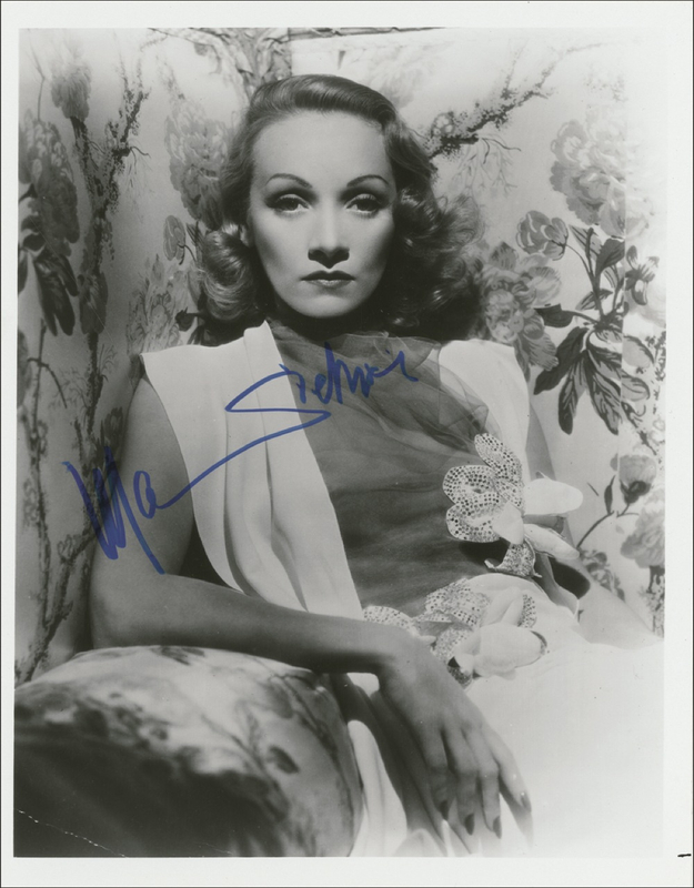 Lot 873 Marlene Dietrich Signed Photograph