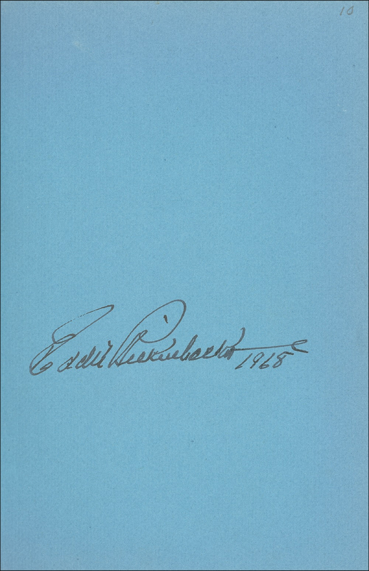 Lot 400 Eddie Rickenbacker Book