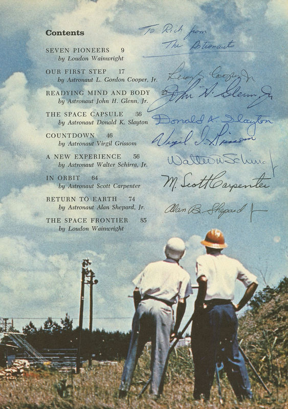 Lot 492 Mercury 7: The original Mercury 7 sign their story