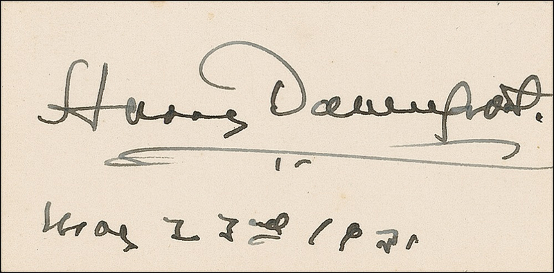 Lot 897 Gone With the Wind: Harry Davenport Calling Card