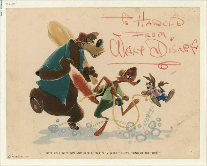 Lot 664 Walt Disney: A colorful image from a controversial release