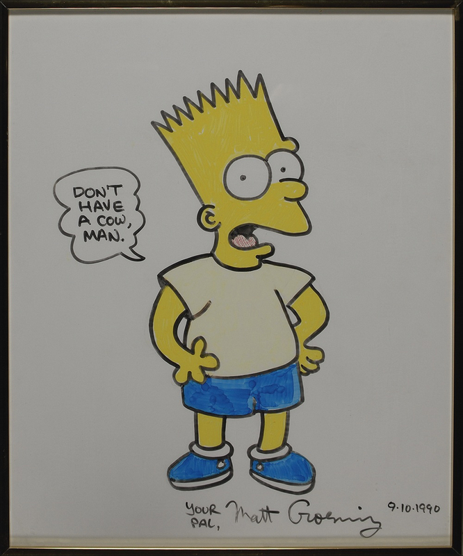 Lot 670 Matt Groening Sketch