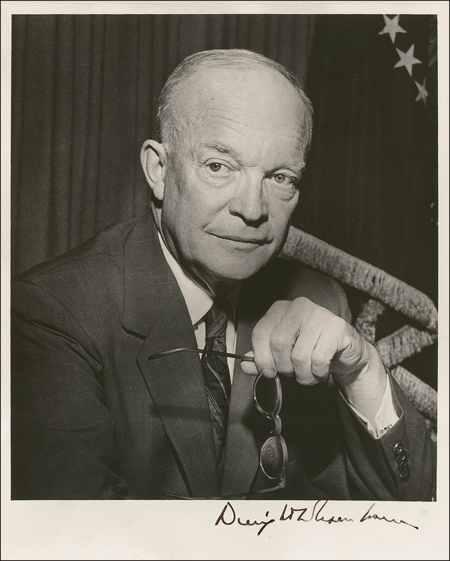 Lot 28 Dwight D. Eisenhower Signed Photograph
