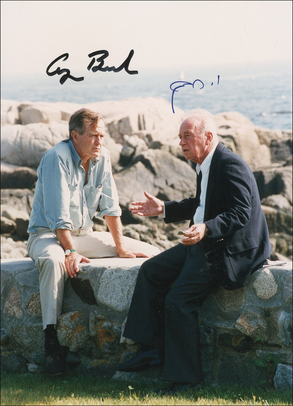 Lot 8 George Bush and Yitzhak Rabin