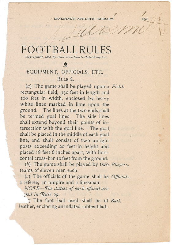 Lot 1196 James Naismith Book Page