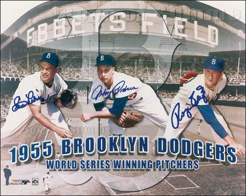 Lot 1117 Brooklyn Dodgers Signed Photographs