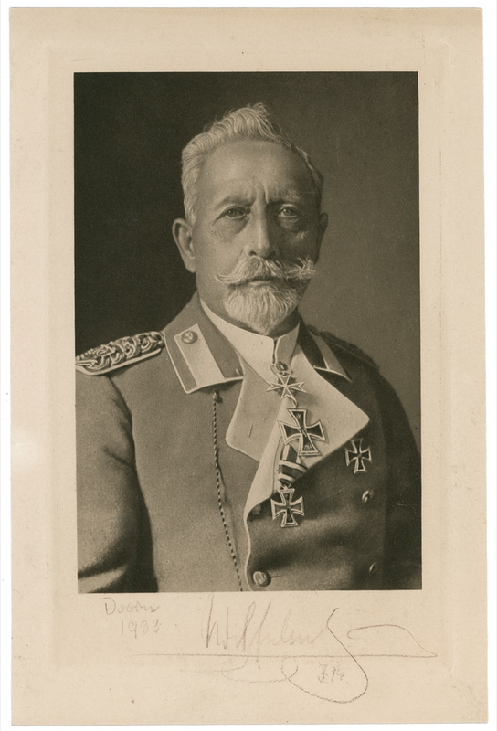Lot 327 Wilhelm II Signed Photograph