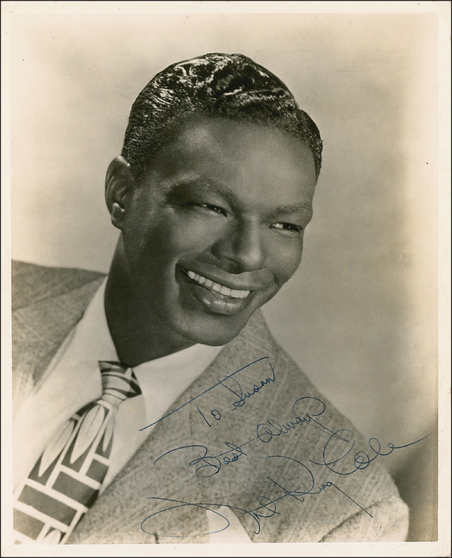Lot 755 Nat King Cole Signed Photograph