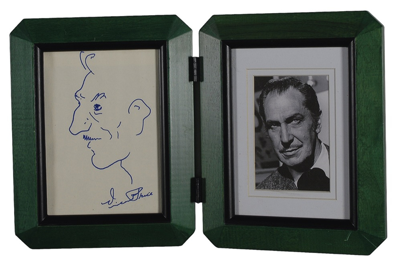 Lot 992 Vincent Price Sketch