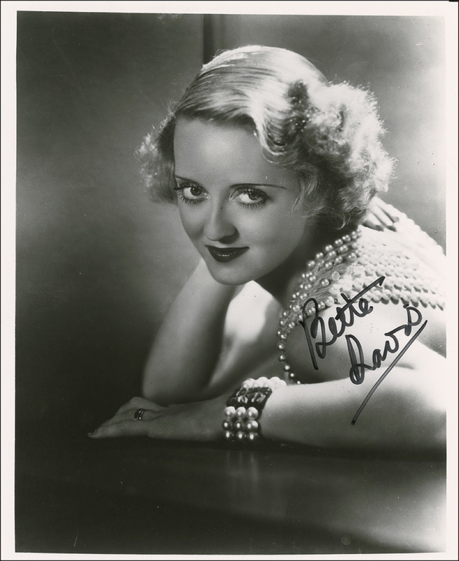 Lot 867 Bette Davis Signed Photograph