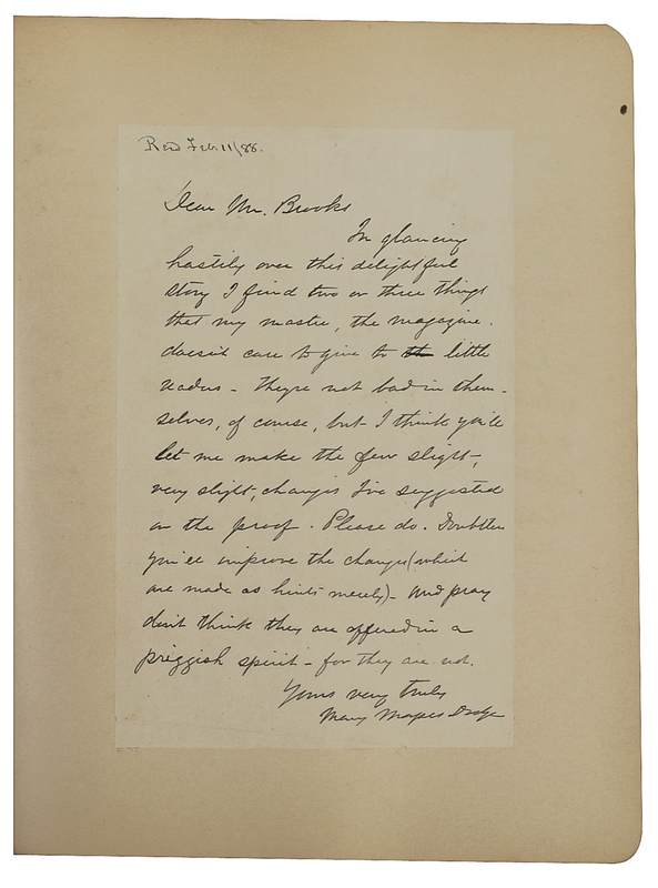 Lot 277 Nineteenth Century Notables: Autograph album from the personal collection of noted journalist Noah Brooks
