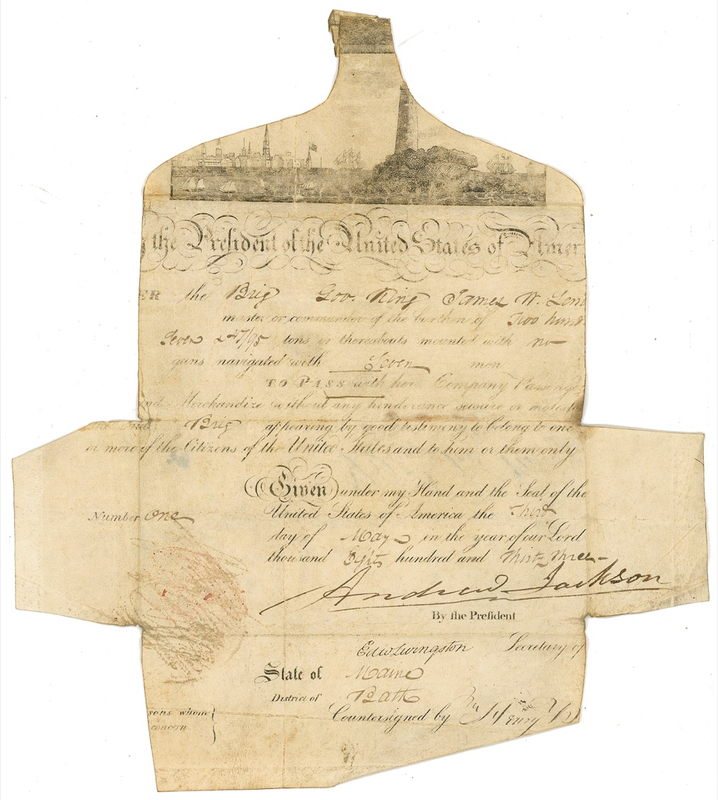 Lot 57 Andrew Jackson Signed Document