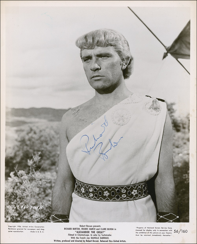 Lot 844 Richard Burton Signed Photograph