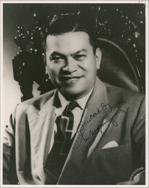 Lot 262 Ramon Magsaysay Signed Photograph