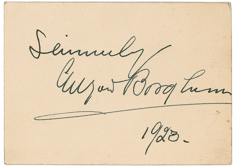 Lot 530 Gutzon Borglum Signature