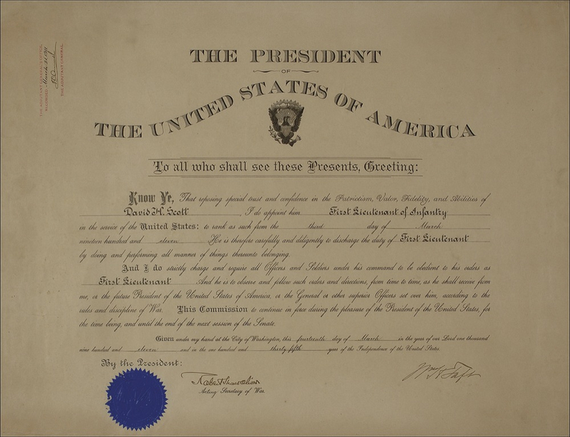 Lot 111 William H. Taft Signed Document