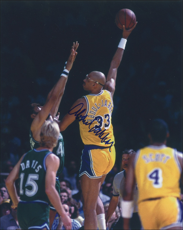 Lot 1076 Kareem Abdul-Jabbar Signed Photographs