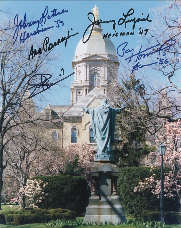 Lot 1199 Notre Dame Football Signed Photograph