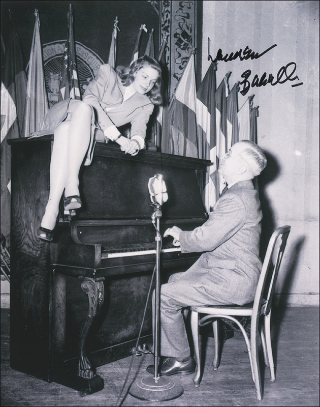 Lot 826 Lauren Bacall Signed Photograph