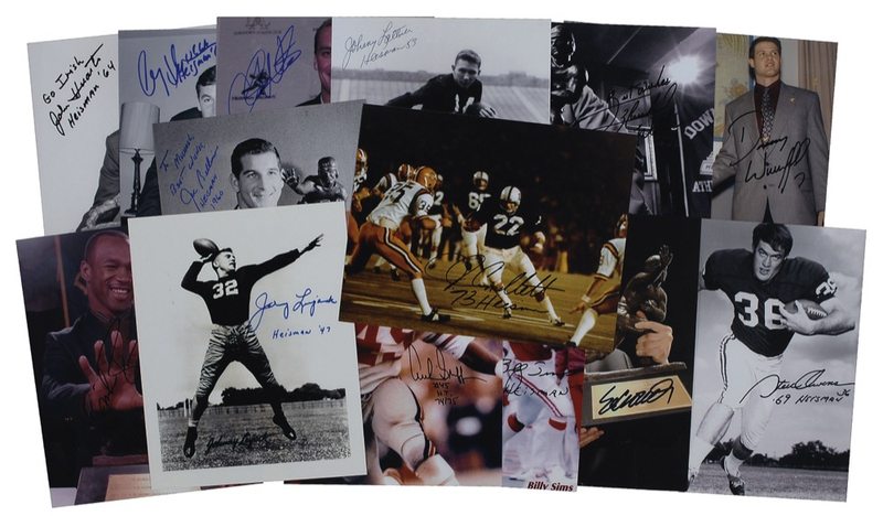Lot 1151 Heisman Trophy Winners Signed Photographs