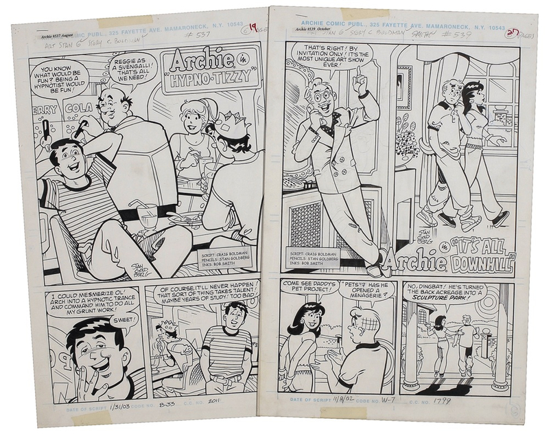 Lot 668 Stan Goldberg Comic Artwork