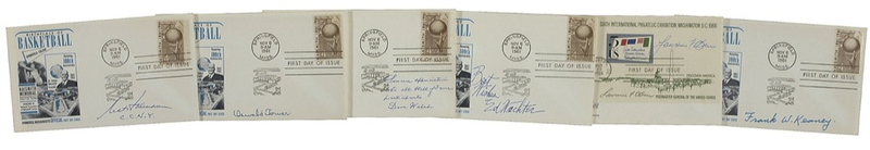 Lot 1104 Basketball Hall of Famers First Day Covers