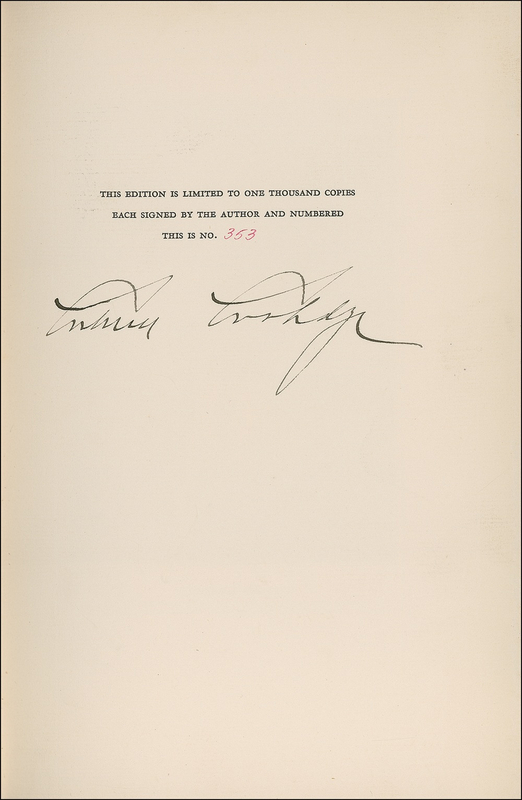 Lot 21 Calvin Coolidge: “Silent Cal’ tells his story