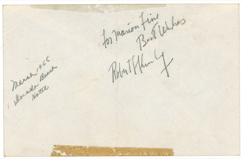 Lot 254 Robert F. Kennedy Signature