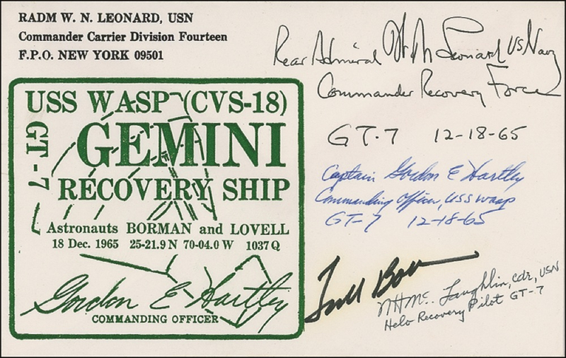Lot 457 Frank Borman