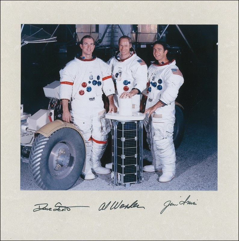 Lot 435 Apollo 15 Signed Photograph
