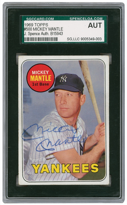 Lot 1188 Mickey Mantle Baseball Card